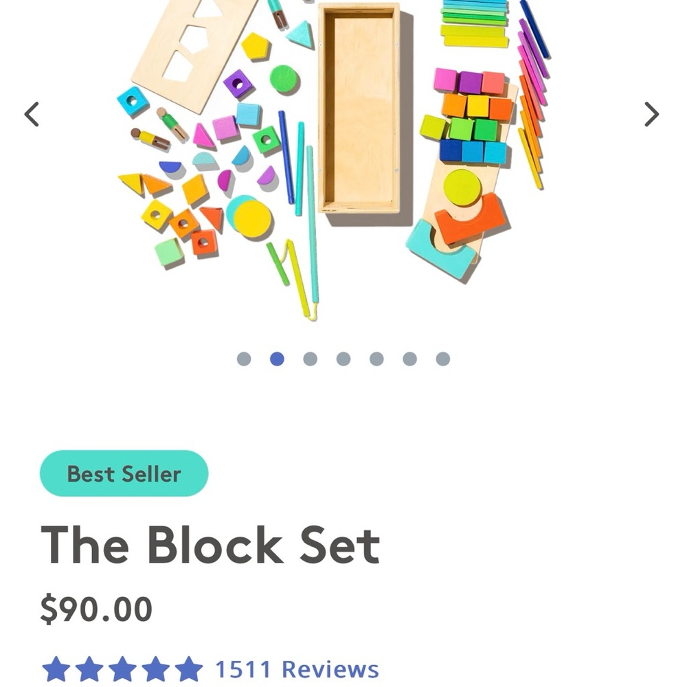 LOVEVERY BLOCK SET OP $90
